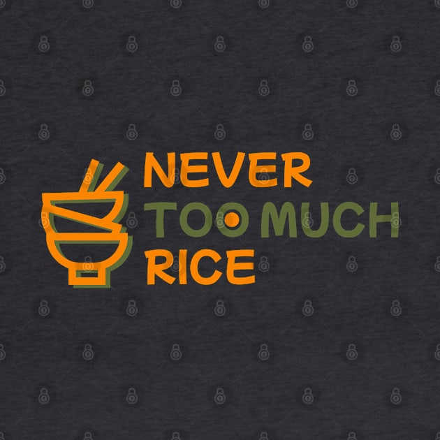 Never Too Much Rice by Pixels, Prints & Patterns